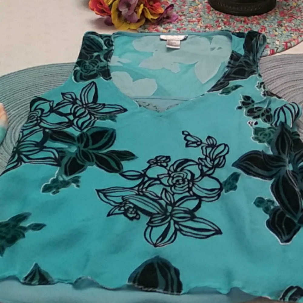 Zariah Floral Sleeveless Blouse